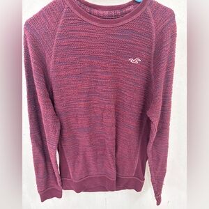 Hollister Maroon long sleeve shirt size small